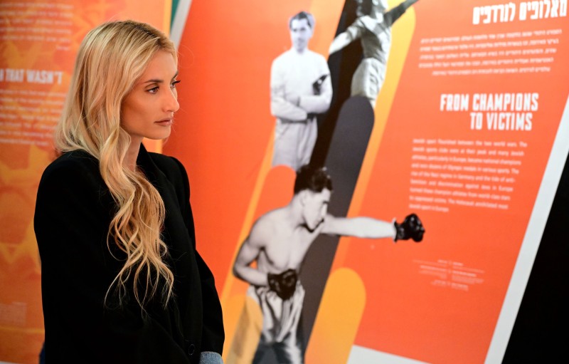 montana tucker at kfar maccabiah museum